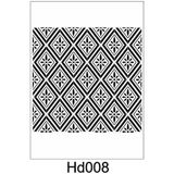 E Hobici HD-008 Duvar Dekor Stencil Şablon 40 x 40 cm