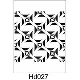 E Hobici HD-027 Duvar Dekor Stencil Şablon 30 x 30 cm