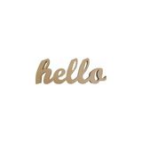 E Hobici Hello Ahşap Obje 40X15 18MM K-310