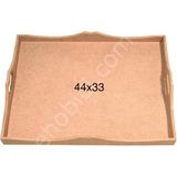 E Hobici Kulplu Tepsi Ahşap (Mdf) Obje T721