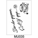 E Hobici MU-035 Mutfak Temalı Desenler Stencil Şablon 21 x 30 cm