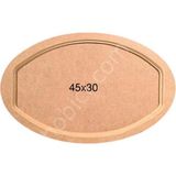 E Hobici Oval Tepsi Ahşap (Mdf) Obje T695