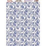 E Hobici Pirinç Dekopaj Kağıdı 30X42CM PT-2912 Mavi Çiçek - Karışık