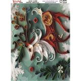 E Hobici Pirinç Dekopaj Kağıdı 30X42CM PT-3596 Geyik Quilling - Karışık
