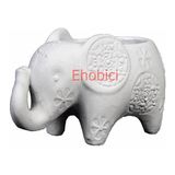 E Hobici Polyester Büyük Fil Saksi 17X9CM HYK518 - Renkli