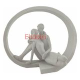 E Hobici Polyester Çember Içindeki Sevgililer 27X22CM HYK267