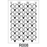 E Hobici R-008 Ardışık Desen Stencil Şablon 21 x 30 cm