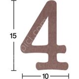 E Hobici Rakam Ahşap Obje 18MM - 4