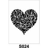 E Hobici S-024 Karışık Desenler Stencil Şablon 25 x 25 cm