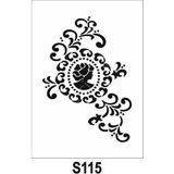 E Hobici S-115 Karışık Desenler Stencil Şablon 21 x 30 cm