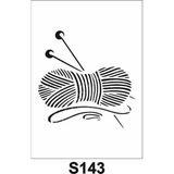 E Hobici S-143 Karışık Desenler Stencil Şablon 25 x 25 cm
