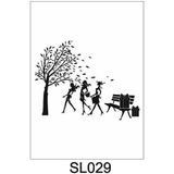 E Hobici Siluet Desenler Stencil Şablon 21X30 SL-029