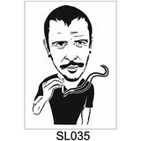 E Hobici Siluet Desenler Stencil Şablon 25X25 SL-035