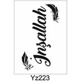 E Hobici Yazı Desenler Stencil Şablon (15X30) YZ-223