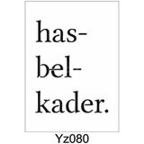 E Hobici Yazı Desenler Stencil Şablon 21X30 YZ-080