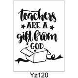E Hobici Yazı Desenler Stencil Şablon 21X30 YZ-120