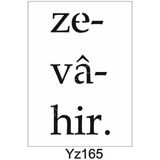 E Hobici Yazı Desenler Stencil Şablon 21X30 YZ-165