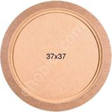 E Hobici Yuvarlak Tepsi Ahşap (Mdf) Obje T697