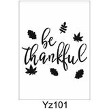 E Hobici YZ-101 Yazı Desenler Stencil Şablon 25 x 25 cm