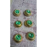 Ǝe Ilcare Altın Kaplama Metal Taşlı Dügme 44 Boy 26 Mm 6 Adet