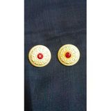 Ǝe Ilcare Altın Kaplama Taşlı Metal Düğme 36 Boy 22 Mm 2 Adet