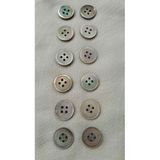 Ǝe Ilcare Doğal İnci Midye Kabugu Sedef Düğme 18 Mm 12 Adet
