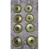 Ǝe Ilcare Mat Gold Taşlı Metal Düğme 35 Boy 22 Mm 8 Adet