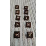 Ǝe Ilcare Metal Taşlı Düğme 15 Boy 10 Mm 10 Adet