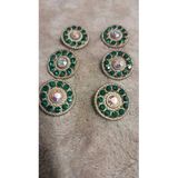 Ǝe Ilcare Metal Taşlı Düğme 28 Boy 18 Mm 6 Adet