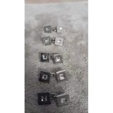 Ǝe Ilcare Metal Taşlı Düğme Ortadan Zincirli Düğme 15 Boy 10 Mm 10 Adet