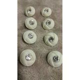 Ǝe Ilcare Polyester Taşlı Düğme 18 Boy 15 Mm 6 Adet