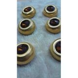 Ǝe Ilcare Sıyah Kaplama Taşlı Metal Düğme 38 Boy 28 Mm 6 Adet