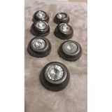 Ǝe Ilcare Sıyah Kaplama Taşlı Metal Düğme 44 Boy 26 Mm 7 Adet