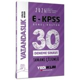 E KPSS Tüm Adaylar İçin GK Vatandaşlık Tamamı Çözümlü 30 Deneme Sınavı 2026