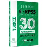 E KPSS Tüm Adaylar İçin GY Türkçe Tamamı Çözümlü 30 Deneme Sınavı 2026
