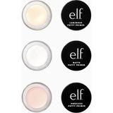 E.l.f. Putty Primer Trio Gözeneksiz, Mat ve Parlak Makyaj Bazı Seti, Seyahat Boy