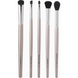 E.l.f. Smokey Eye Fırça Seti 5 Parçalı Göz Makyajı Fırça Kiti - Gümüş