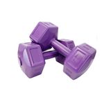 E-life 5 Kg Mor Dambıl Seti 5 Kg X 2 Adet Toplam 10 Kg Ağırlık Seti