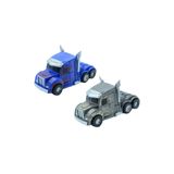 e-life shop 2 Adet Dönüşebilir Transformers Kamyon Robot Oyuncak Çek Bırak Sürtmeli Araba Seti 2 Renk Birden