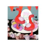 e-life shop 2 Adet İthal Kumaş Yumuşak Dokulu Hawaii Flamingo Parti Süsleme Peluş Oyuncak Oyun & Uyku Arkadaşı