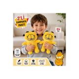 e-life shop 2li Paket Garfield Peluş Oyuncak 24 Cm Yumuşak Uyku Arkadaşı Yastık Peluş Karakter Figür Seti 2 Adet