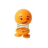 e-life shop Çok Bilmiş Ukala Emoji Smile Zıp Zıp Kafa 8 cm Araba Torpido & Pasta Süsü Masaüstü Dekoratif Figür