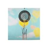E-life shop Feng Shui Mandala Temalı Rüzgar Çanı Dış Mekan Bahçe Balkon Süsü Yeni Ev & Arkadaş Hediyesi 60 cm.