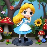 E-life shop Harikalar Diyarında Alice Anime Karakter Figür Oyuncak Dekoratif Biblo Bebek 15 cm. Genç Odası Süsü