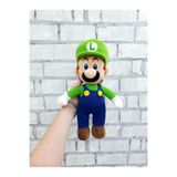 e-life shop İthal Kadifemsi Kumaş Süper Mario Luigi Peluş Oyuncak 27 Cm Uyku Oyun Arkadaşı Orta Boy Yeşil