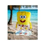 e-life shop İthal Kumaş Renkli 3 Boyutlu Sünger Bob Figür Peluş Oyuncak Çeşitleri Uyku & Oyun Arkadaşı DEV 70 cm
