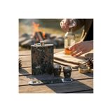 e-life shop Kamuflaj Kaplamalı Paslanmaz Çelik İçki Matarası Bardak & Açacak Seti 8 Oz 240 ml Kamp Outdoor Boy