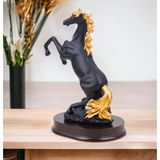 E-life shop Lüks Modern Sanat Reçine At Biblo Heykel Ev Ofis Hediyesi Vitrin Konsol Süsü Dekoratif Obje 20 cm.