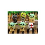 e-life shop Mandalorian Grogu Baby Yoda İncinerator Stormtrooper Gamorrean Fighter Kylo Ren 6'lı Figür Oyuncak