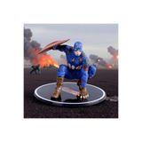 e-life shop Marvel Avengers Yenilmezler Captain America Özel Stantlı Oyuncak Figür Karakter Masaüstü Biblo Seti